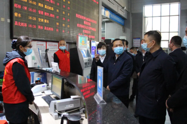 一線報(bào)道 || 九江市委常委、宣傳部部長(zhǎng)孫金淼督查九江長(zhǎng)途汽車站文明創(chuàng)建工作